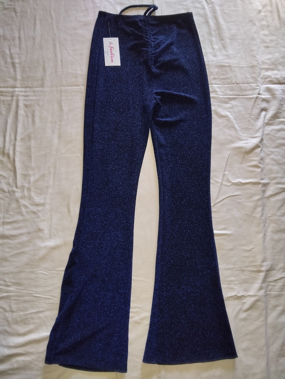 iRE Fashion Sparkle Navy Knit Pants